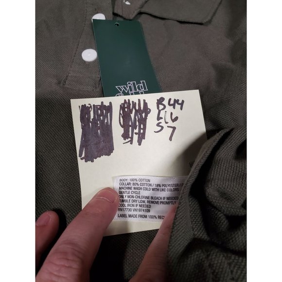 Womens Short Sleeve Boxy Cropped Polo T Shirt Wild Fable Olive Green XL - Picture 7 of 8